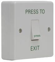 EXIT SWITCH, 1 GANG, SURFACE BOX