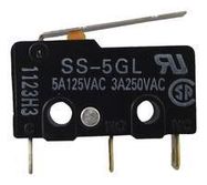 Выключатель:микропереключатель;с рычагом;SPDT;5A/125VAC;ON-(ВКЛ);IP40