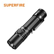 Tactical flashlight 20W, 1700lm, IP44, rechargable USB C, with 21700 4000mAh battery