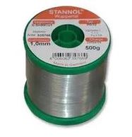 Solder wires Sn99Cu1 1.0mm 500g with flux Stannol