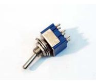 Toggle swich  ON-ON 6 pins 2 pos. fixed 3A/250V DPDT