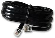 CABLE, RJ12-RJ12 (6P6C), X WIRE, BLK, 3M