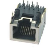 Гнездо RJ45 экранная пластина для пайки