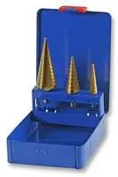 DRILL BIT SET, STEP DRILL, 3PC