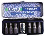 STAR BIT SET, 3/8 IND, 7PC