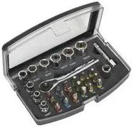SOCKET AND BIT SET, 1/4", 31PC