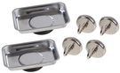MAGNETIC HOOK AND TRAY SET 4PC 1-1/2IN