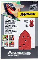 MOUSE SANDING SHEET  - ASSORTED (PK5)