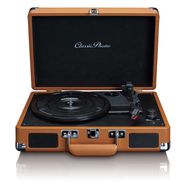 Suitcase turntable with 2 built-in speakers Brown