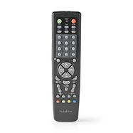 Universal Remote Control | Preprogrammed | 10 Devices | Memory Buttons / TV Guide Button | Infrared | Black