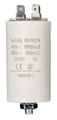 Capacitor 12.0uf / 450 v + Aarde