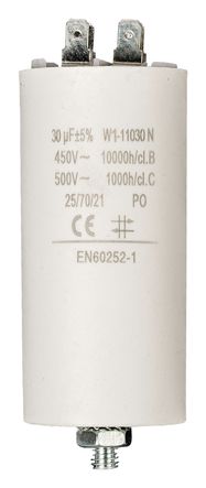 Capacitor 30.0uf / 450 v + Aarde