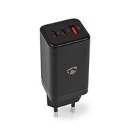 Wall Charger | 65 W | GaN | Quick charge feature | 3.0 / 3.25 A | Number of outputs: 3 | USB-A / 2x USB-C™ | Automatic Voltage Selection