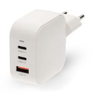Wall Charger | 70 W | GaN | PD3.0 | Quick charge feature | 1.5 / 2.25 / 2.5 / 3.0 / 3.5 A | Number of outputs: 3 | USB-A / 2x USB-C™ | Automatic Voltage Selection | White