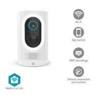 SmartLife Outdoor Camera | Wi-Fi | Spotlight | 3MP Full HD 1296p | IP65 | Max. battery life: 6 Months | Cloud Storage (optional) / microSD (not included) | 5 V DC | With motion sensor | Night vision | White