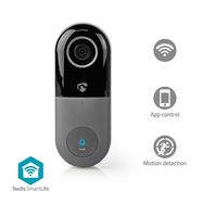 SmartLife Video Doorbell | Transformer | Full HD 1080p | Cloud Storage (optional) / microSD (not included) | IP54 | With motion sensor | Night vision | Black / Grey