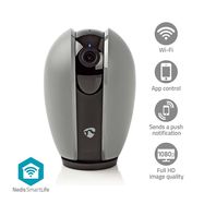 SmartLife Indoor Camera | Full HD 1080p | Pan tilt | Cloud Storage (optional) / microSD (not included) | With motion sensor | Night vision | Dark Grey / White