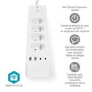 SmartLife Power Strip | Wi-Fi | Type E (CEE 7/6) / USB A / USB-C™ | 16 A | 3680 W | 2.00 m | 0 - 55 °C | Android™ / IOS | White
