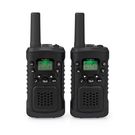 Walkie-Talkie Set | 2 Handsets | Up to 6 km | Frequency channels: 8 | PTT / VOX | up to 3 Hours | Headphone output | 2 Headsets | Black