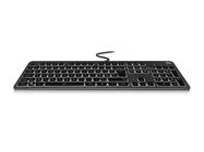 Wired illuminated scissor keyboard - Azerty lay-out