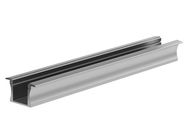 RECESSED SLIMLINE 15 mm - ANODIZED IN SILVER - ALUMINIUM LED PROFILE - 2 m