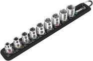 Belt B 4 Zyklop socket set, 3/8" drive, 1 x 8.0x29.0; 1 x 10.0x29.0; 1 x 12.0x29.0; 1 x 13.0x29.0; 1 x 15.0x29.0; 1 x 16.0x30.0; 1 x 17.0x30.0; 1 x 18.0x30.0; 1 x 19.0x30.0; 1 x 45.0x310.0; 1 x 200.0x30.0, Wera