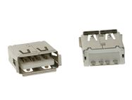 USB A FEMALE, SINGLE CONNECTOR 180░, PCB MOUNT