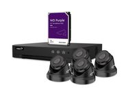 IP SECURITY CAMERA SET - 4 CHANNEL NVR - 4 x IP DOME CAMERA - 2 TB HD - CABLES