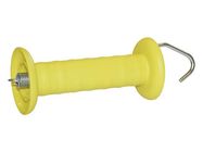 Gate handle yellow, with hook, galvanized