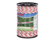 Fencing rope Profi 200 m, ╪ 6 mm, white/red, 6x0,30 TriC