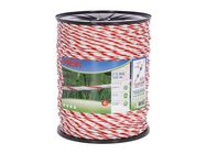 Fencing rope Profi 500 m, Ø 6 mm, white/red, 6x0,30 TriC