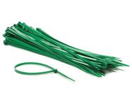 NYLON CABLE TIE SET - 4.8 x 300 mm - GREEN (100 pcs)