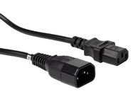 POWER CORD BLACK C14 + C13 L=1.8 m H05VV-F 3G1.00 mm²