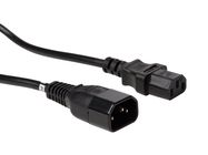 POWER CORD BLACK C14 + C13 L=1.8 m H05VV-F 3G1.00 mm▓