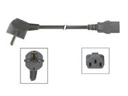 POWER CORD BLACK CEE 7/7 90░+ C13 L=2 m H05VV-F 3G1.00 mm▓