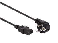 POWER CORD BLACK CEE 7/7 90░ + C13 L=2.5 m H05VV-F 3G1.0 mm▓