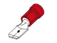 MALE CONNECTOR 4.8mm RED