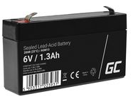 Green Cell AGM VRLA 6V 1.3Ah maintenance-free battery for the alarm system, cash register, toys