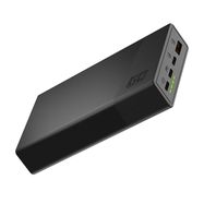 Green Cell GC PowerPlay 20S Power Bank 20000mAh 22.5W PD USB C with Fast Charging Portable Phone Charger for iPhone 15 14 13 12