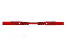 CONTACT PROTECTED INJECTION-MOULDED MEASURING LEAD 4mm 25cm / RED (MLB/GG-SH 25/1)