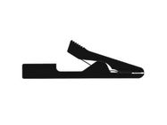 INSULATED MINIATURE CROCODILE CLIPS 2mm / BLACK (MA1)