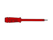 INSULATED TEST PROBE 4mm WITH SLENDER STAINLESS STEEL TIP / RED (PRÜF 2)