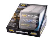 Display with 10x double-sided multi-tack tape - semi-transparent - 12 mm x 25 m