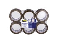 Packaging tape flatpack 6 rolls - brown 50mm x 66m
