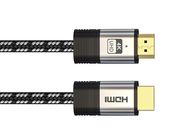 Premium HDMI 2.0 cotton braided cable with gold plated connector - 4K Video - 1 meter