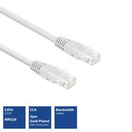 CAT6 U/UTP networking cable, CCA, 1m, white