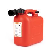 Plastic fuel can 5L, red, Borg Hico
