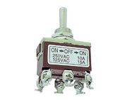 MAXI TOGGLE SWITCH DPDT ON-OFF-ON 10A/250V