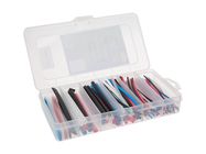Heat-shrinkable tube kit - multicolour - 10 cm - 170 pcs - in storage box