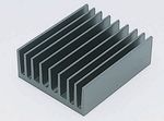 Heat sink 100mm 2.5 K/W @ 20 W black ano-175-65-732